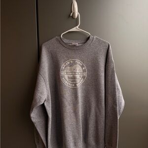 Maine Gray Crewneck Sweater